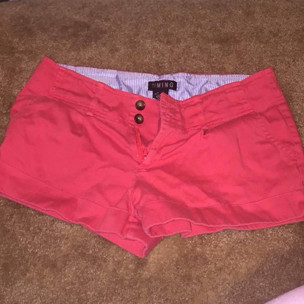 Red shorts